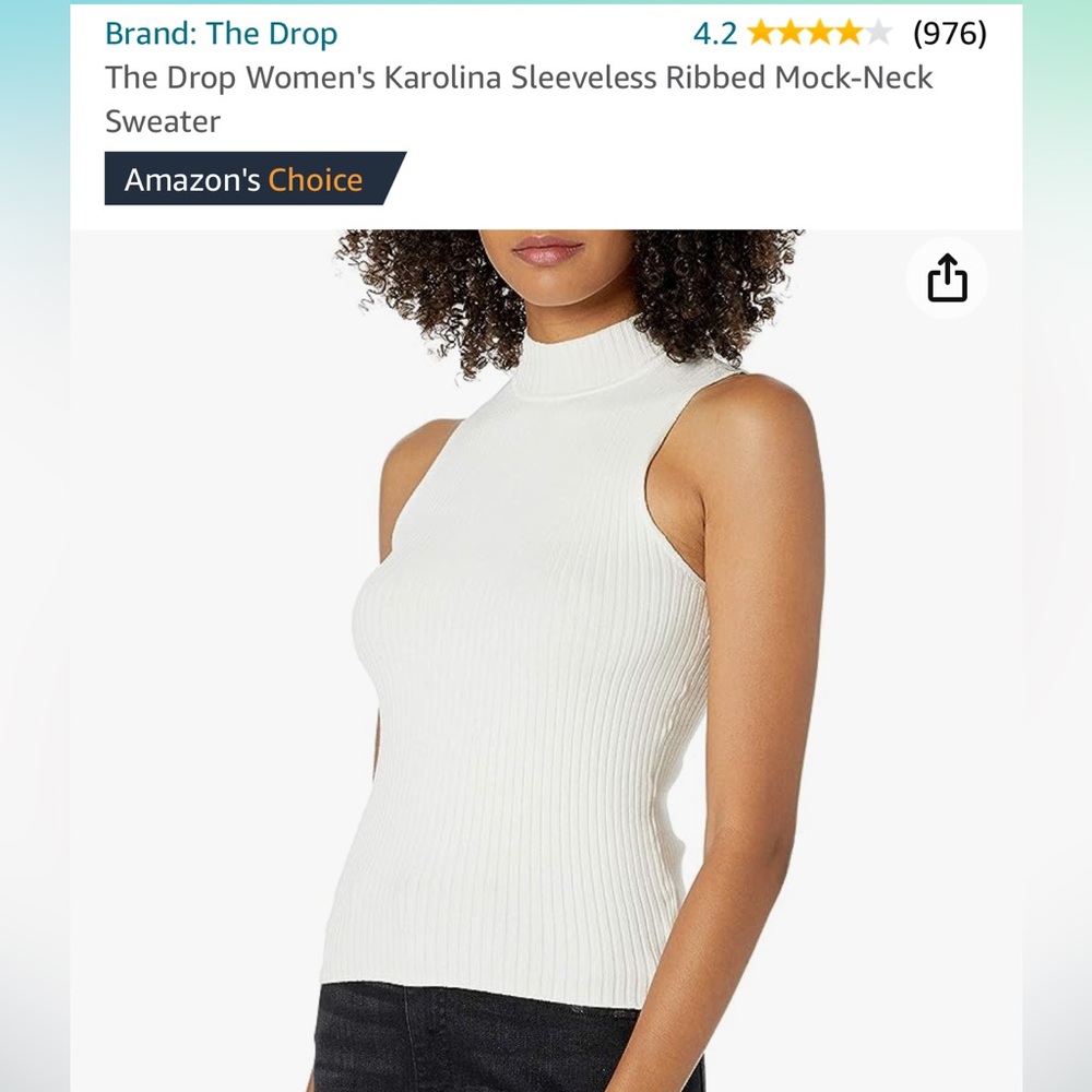 Mockneck knit top